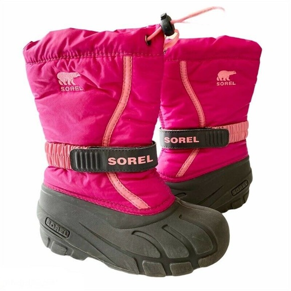 Sorel Other - Sorel Snow Boots Pink Mid Calf Round Toe 13